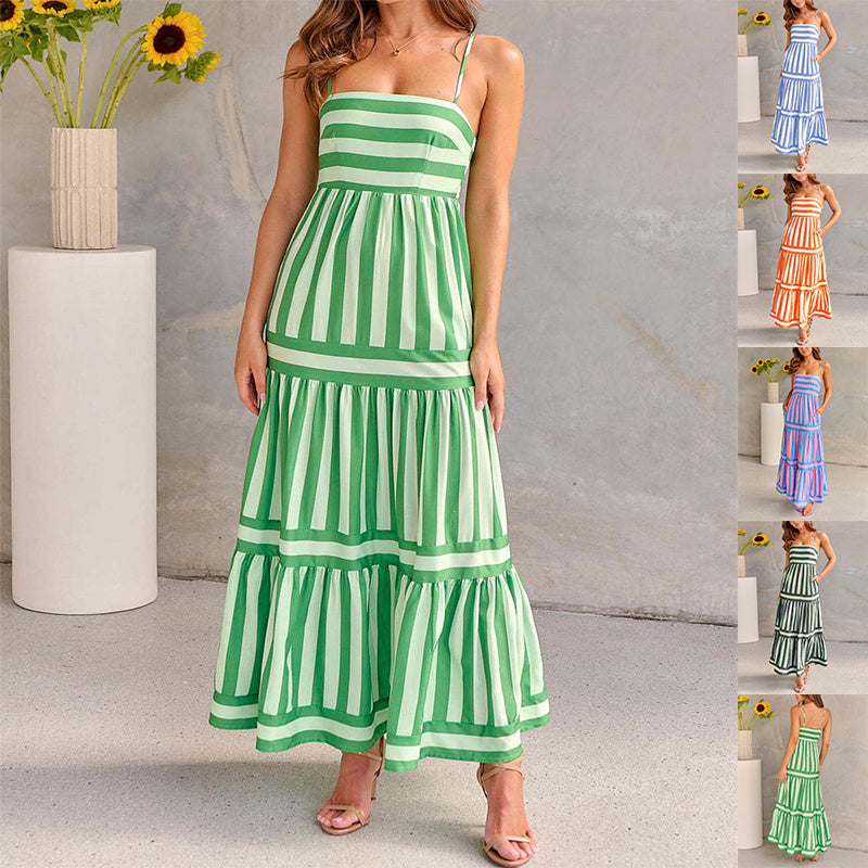 ROBE AÉRA L'ÉTÉ EN LIBERTÉ Robe Longue d’Été à Rayures