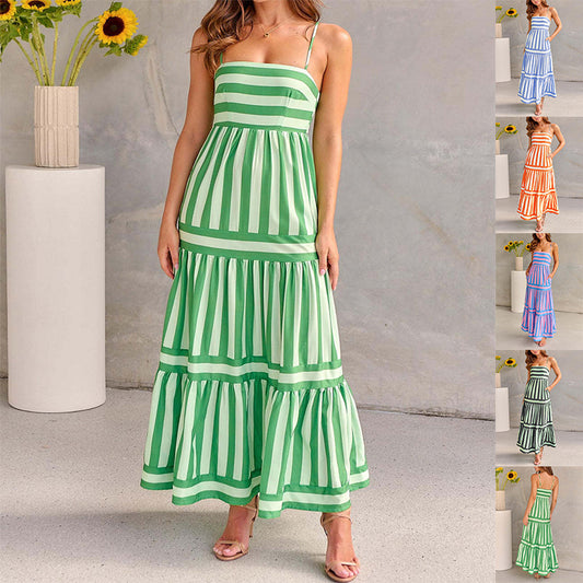 ROBE AÉRA L'ÉTÉ EN LIBERTÉ Robe Longue d’Été à Rayures