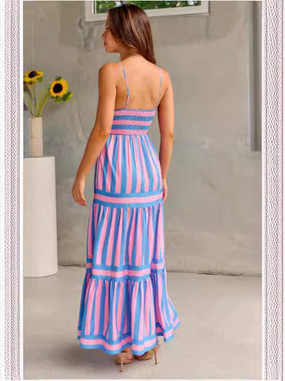 ROBE AÉRA L'ÉTÉ EN LIBERTÉ Robe Longue d’Été à Rayures